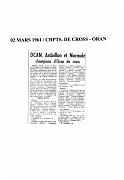 ECOLE DE LA DCAN SAISON 1960 61 N0023